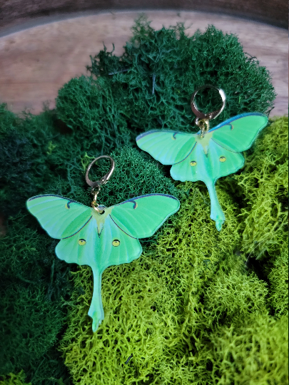 Luna Moth Earrings
