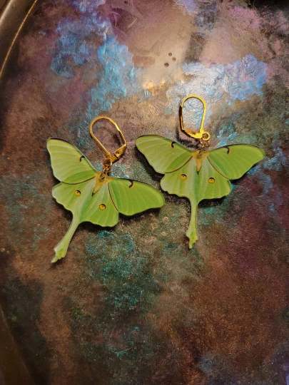 Luna Moth Earrings