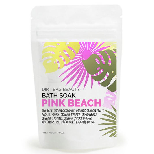 Pink Beach All Natural Bath Soak (Turns bath water pink)