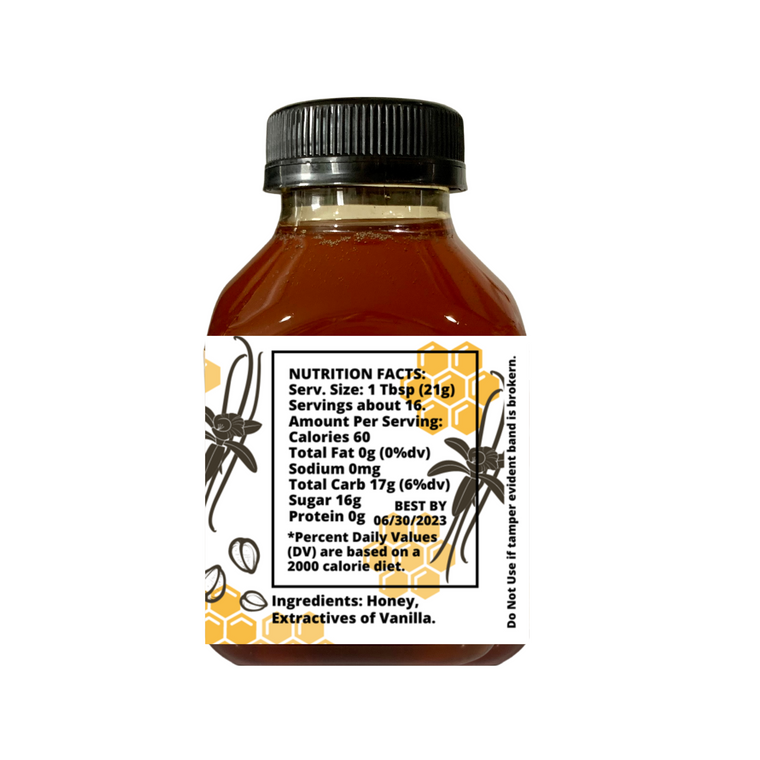 Vanilla Infused Wildflower Honey